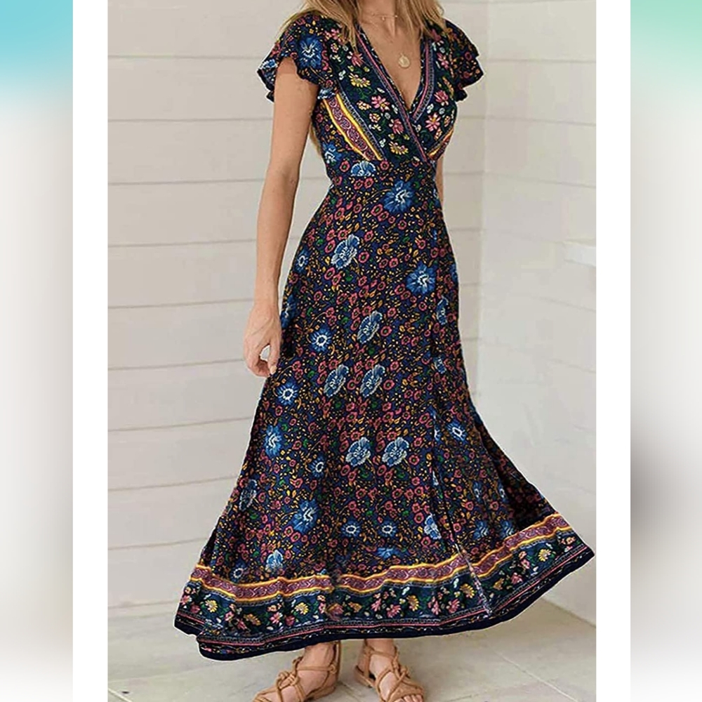 Amazon maxi wrap dress